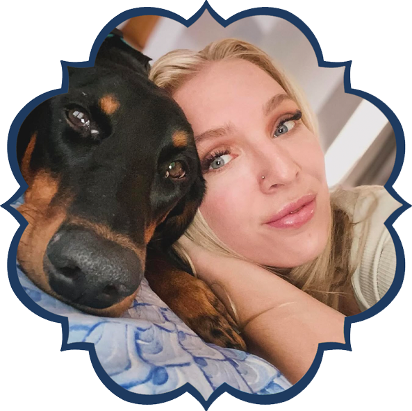 KeleeMorris Photo of Kelee Morris with her dog